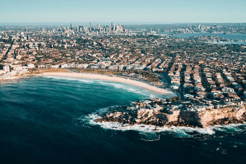 Sydney eastern suburbs from above